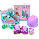 PATINS QUAD ROSA/ VIOLETA