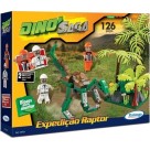 XALINGO BLOCOS DE ENCAIXE DINO SAGA EXPEDICAO RAPTOR 126 PECAS