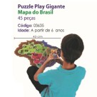 Q. CAB MAPA DO BRASIL 45 PCS GROW