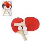KIT TENIS DE MESA 3 BOLAS 2 RAQUETES