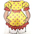 PAINEL VESTIDO CAIPIRA PAPEL NC