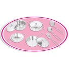 JOGO DE COZINHA INOX COM TAMPA